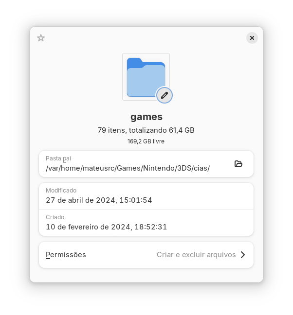 3DS CIA games folder properties